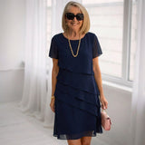 Elegantiška Ruffle Komforto Suknelė