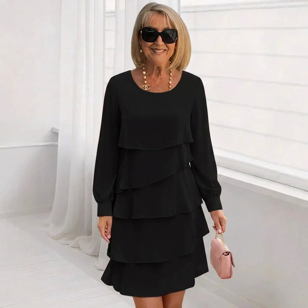 Elegantiška Ruffle Suknelė Patogiam Dėvėjimui