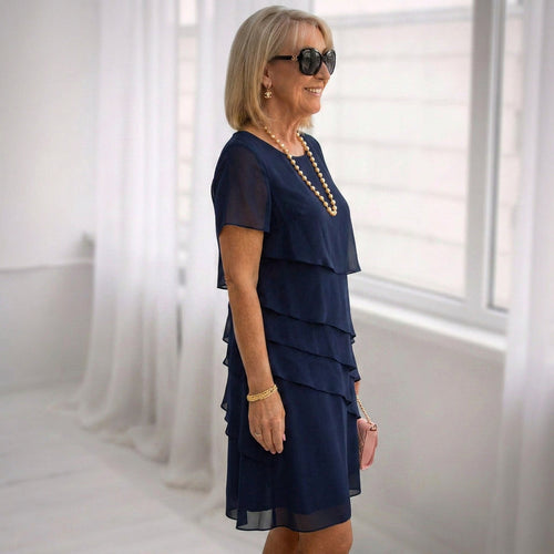 Elegantiška Ruffle Komforto Suknelė