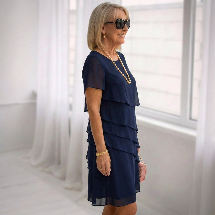Elegantiška Ruffle Komforto Suknelė