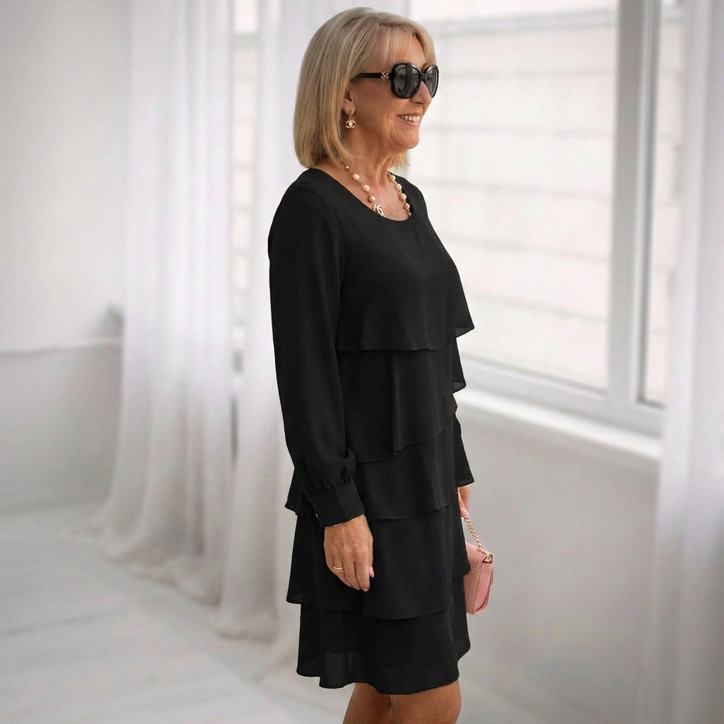 Elegantiška Ruffle Suknelė Patogiam Dėvėjimui