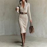 Midi Slim-Fit Dress
