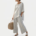 Asymmetric Blouse Set