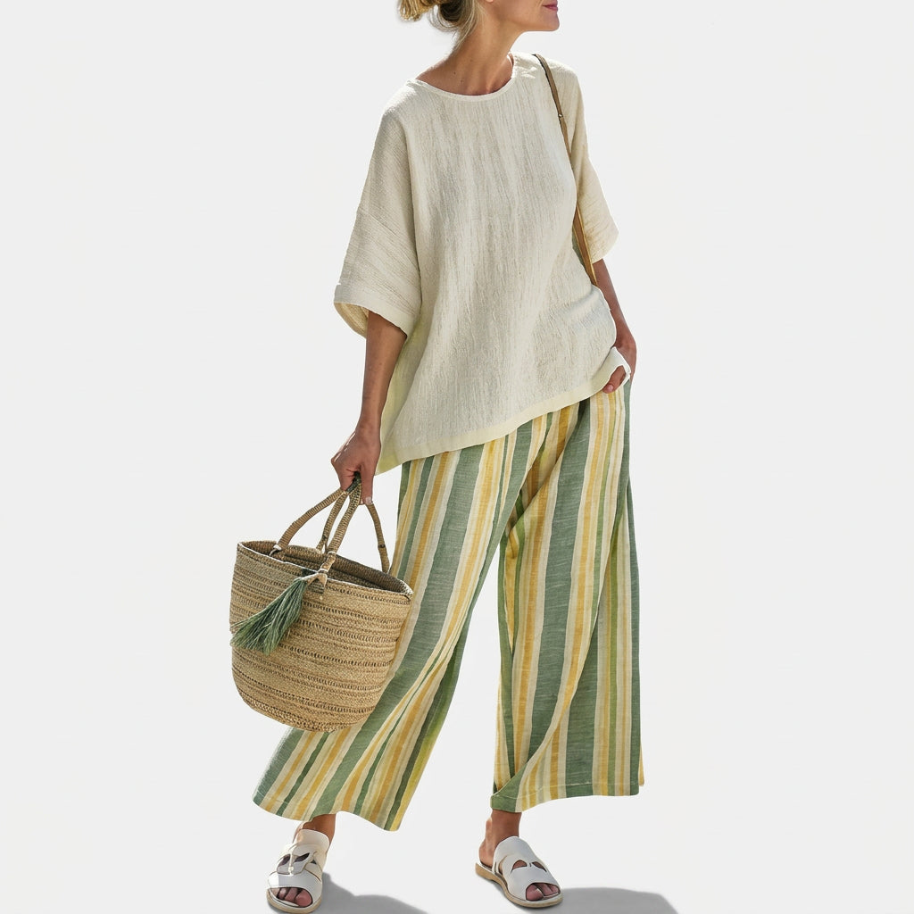 Olive Green Bamboo Linen Set