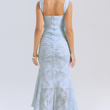 Stilinga Maxi Suknelė (Mėlyna)
