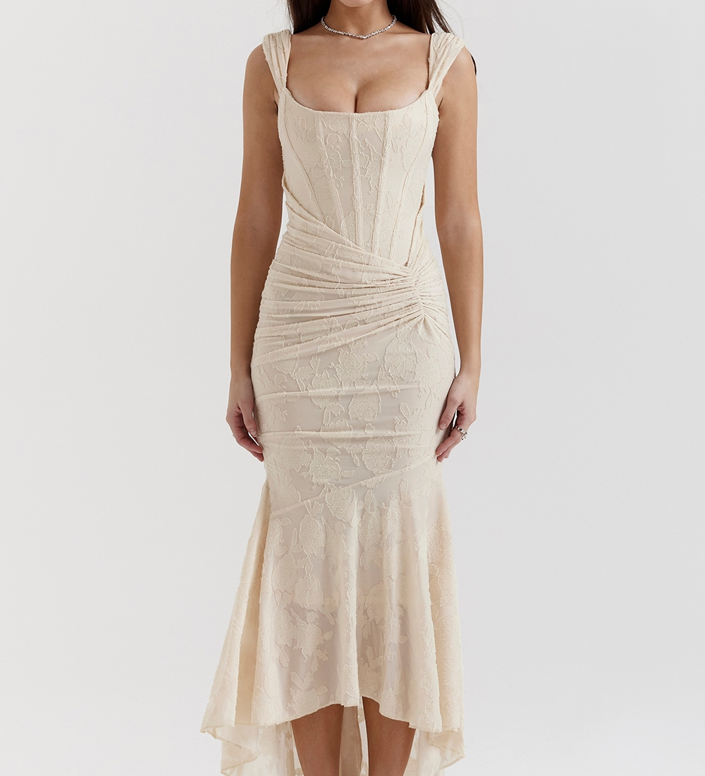 Stilinga Maxi Suknelė (Mėlyna)