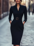 Elegantiška Juoda Suknelė