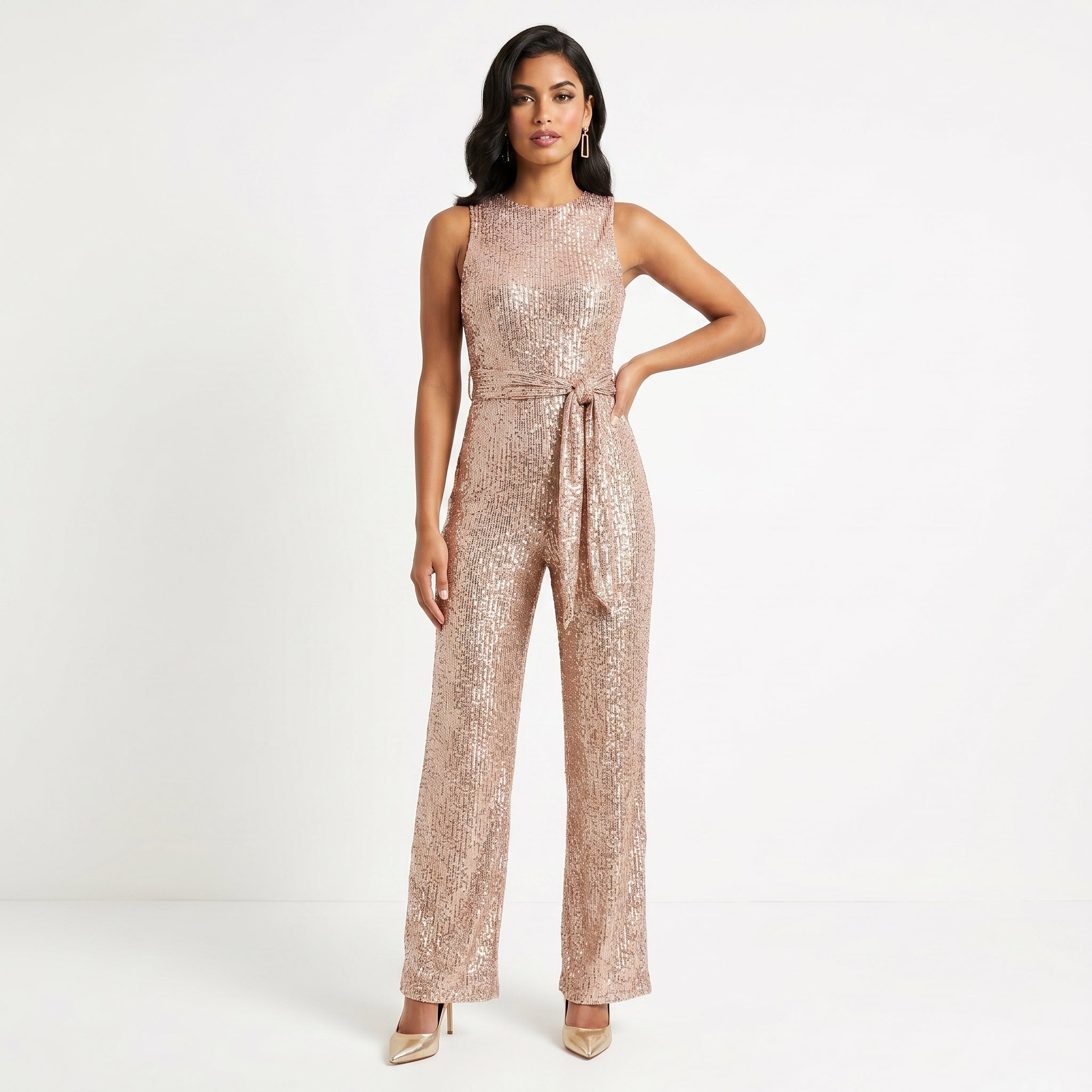 Šventinis Blizgantis Jumpsuit