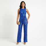 Šventinis Blizgantis Jumpsuit