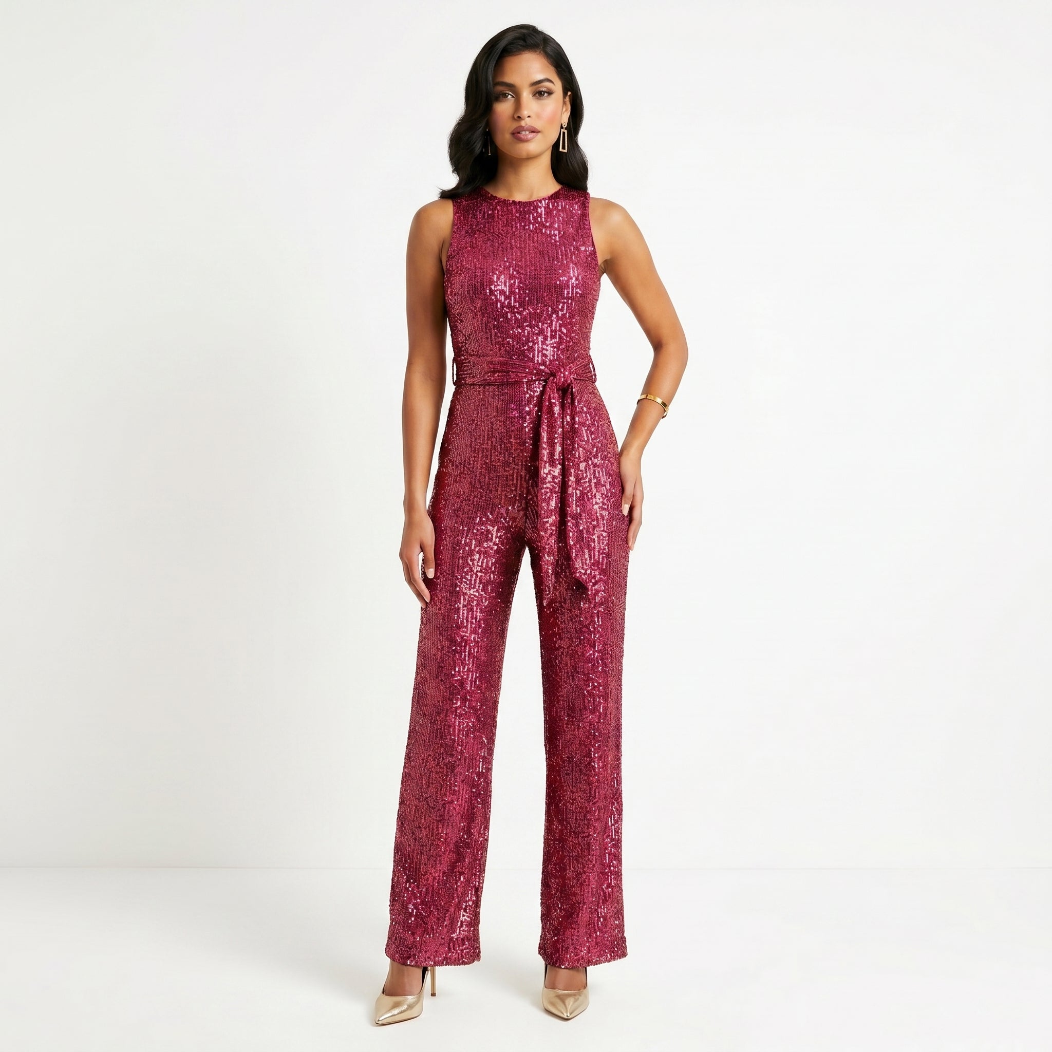 Šventinis Blizgantis Jumpsuit
