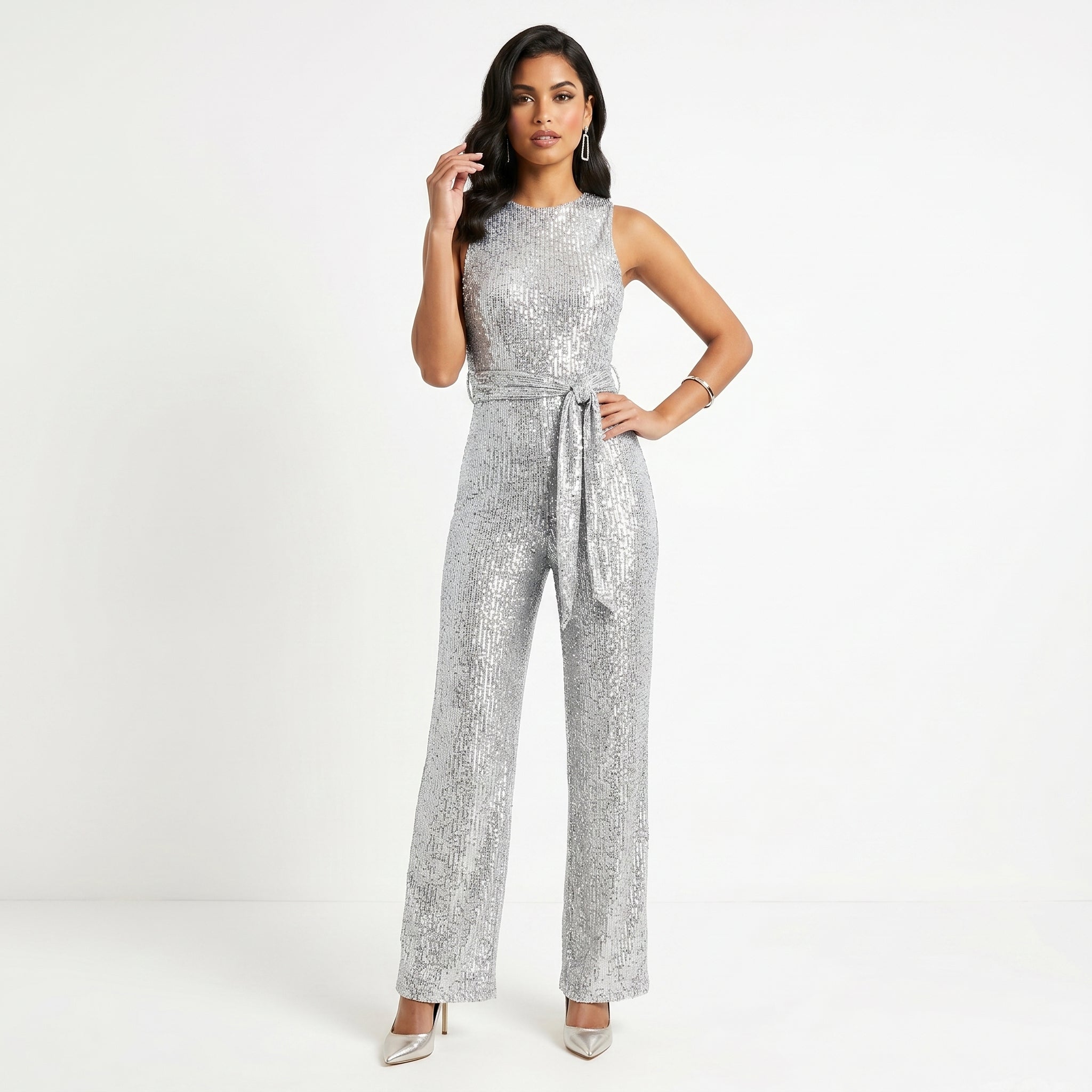 Šventinis Blizgantis Jumpsuit