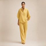 Laisvas lino rinkinys (Smėlio)