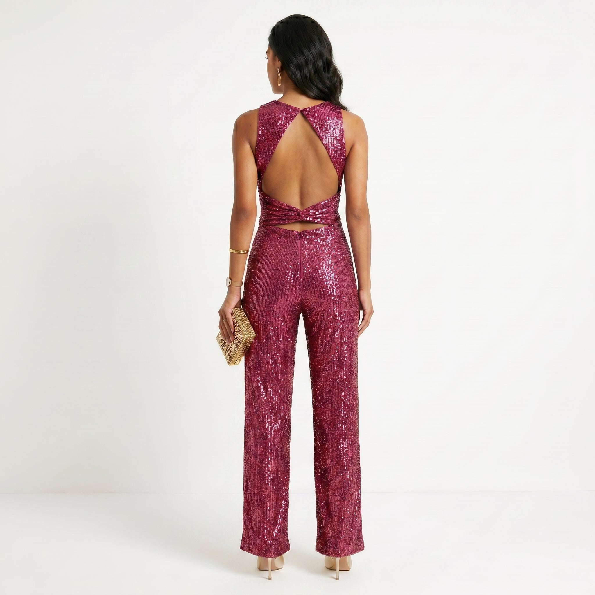 Šventinis Blizgantis Jumpsuit