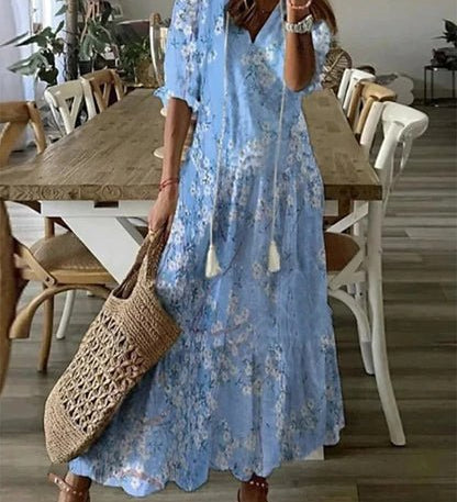 Bohemian Style Midi Dress
