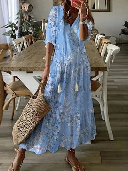 Bohemian Style Midi Dress