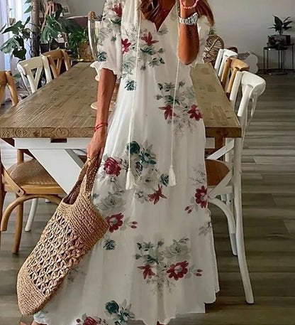Bohemian Style Midi Dress