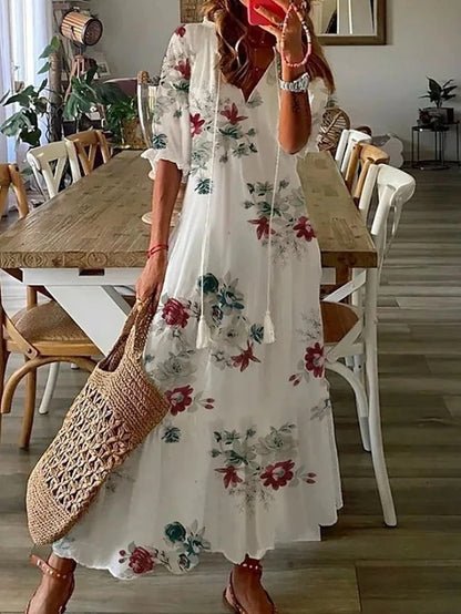 Bohemian Style Midi Dress