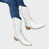 Shiny Metallic Cowboy Boots
